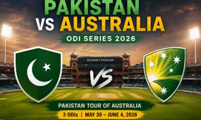 Pakistan vs Australia ODI Series 2026 at Gaddafi Stadium