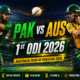Pakistan vs Australia 1st ODI Australia tour of Pakistan 2026