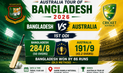 Bangladesh Beat Australia in 1st ODI