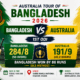 Bangladesh Beat Australia in 1st ODI