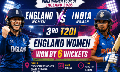 England Women Defeat India Women by 6 Wickets