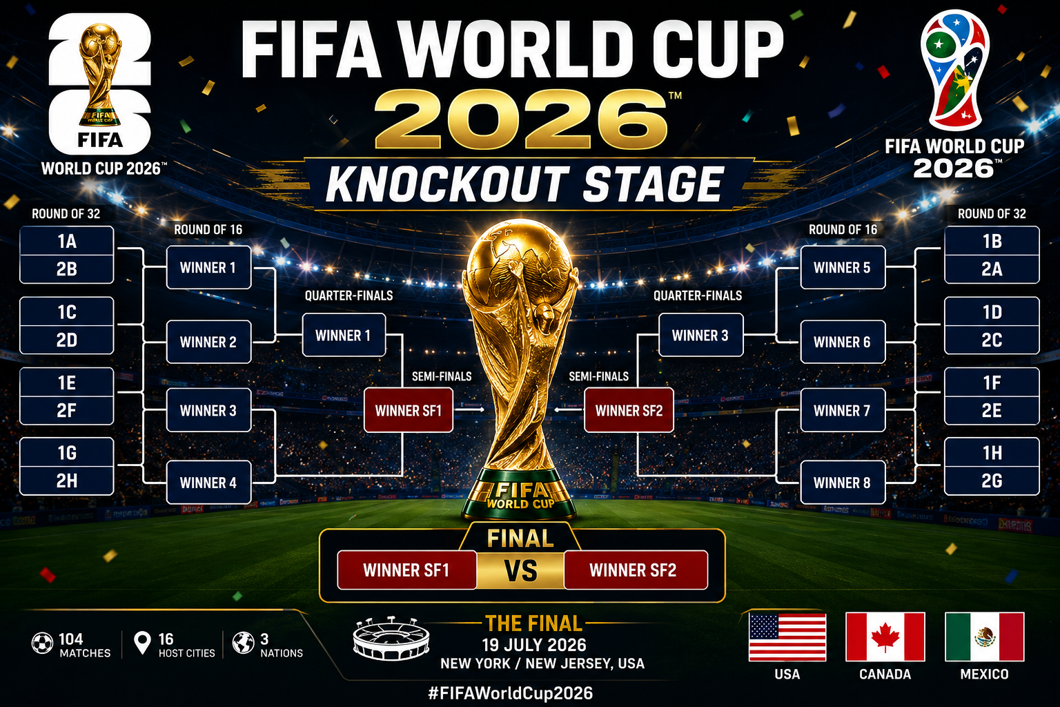 FIFA World Cup 2026 knockout stage bracket