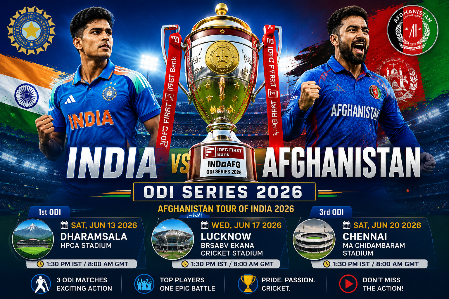 IND vs AFG ODI series 2026