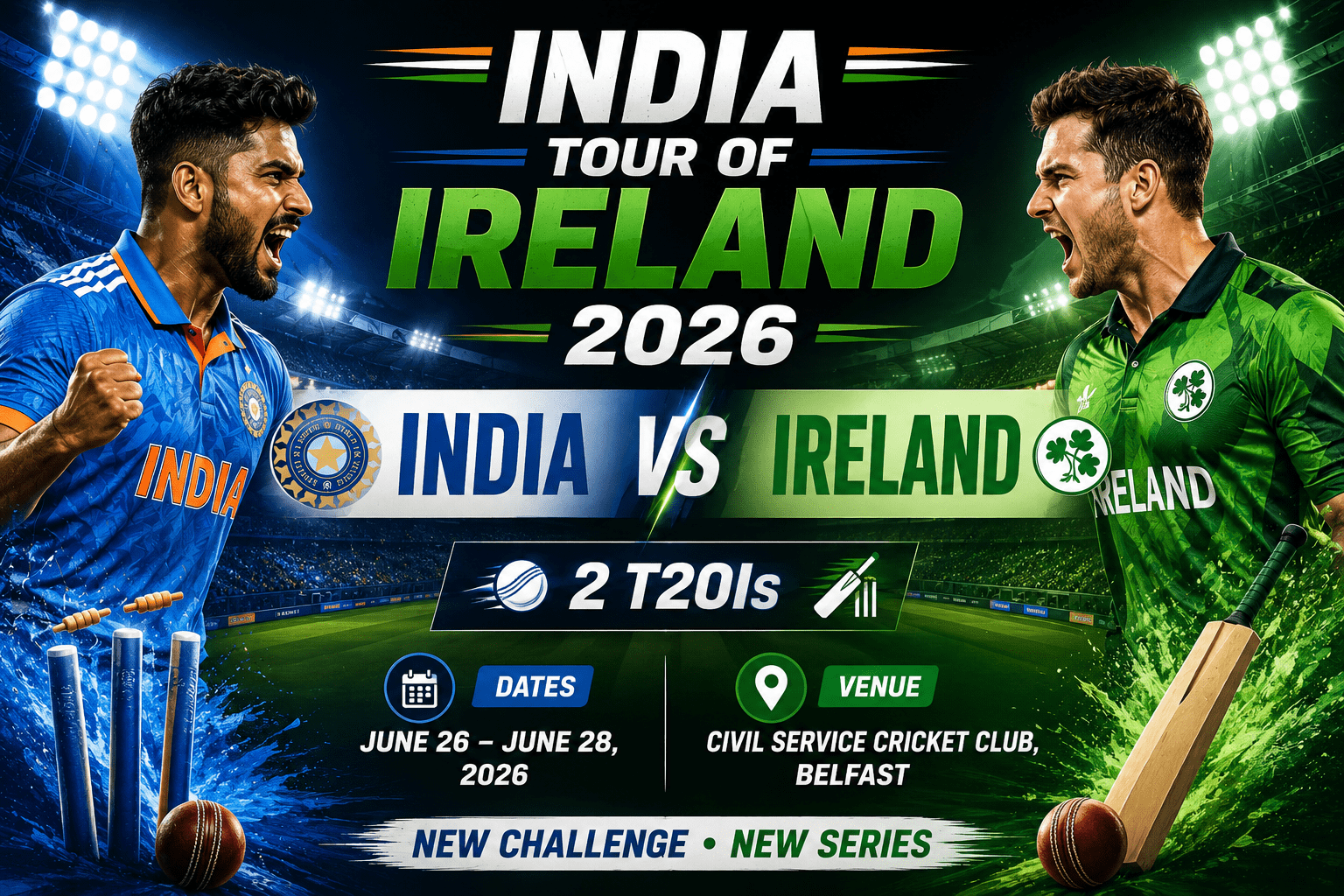 India Tour Of Ireland T20 Series 2026