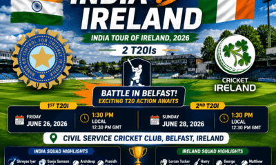 India Tour of Ireland 2026 Schedule