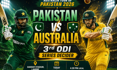 Pakistan and Australia Prepare for Crucial ODI Decider in Lahore