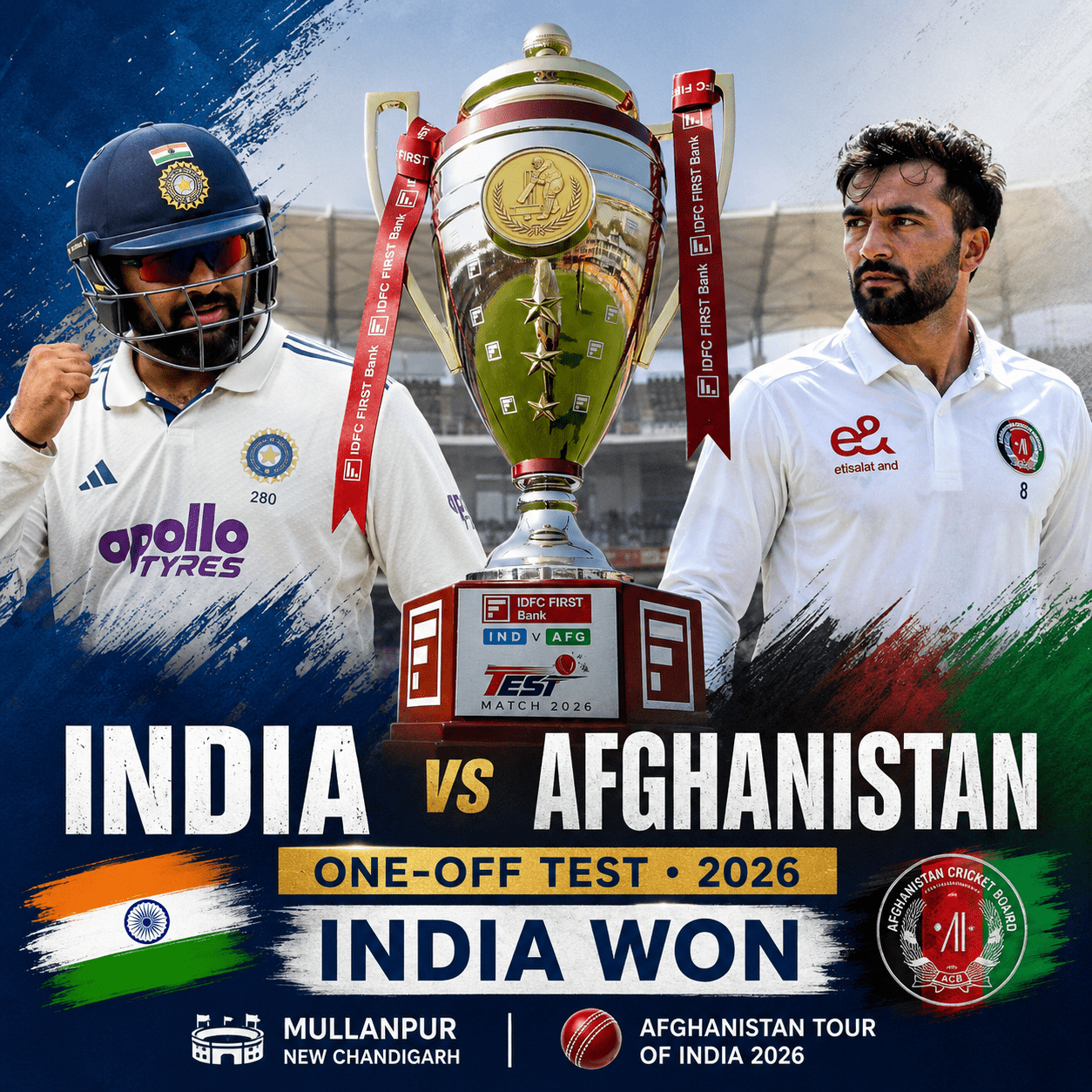 Test 2026 India vs Afghanistan
