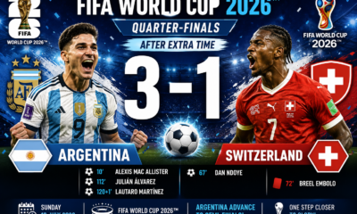 Argentina triumphs over Switzerland 3-1