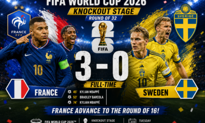 France triumphs in knockout stage