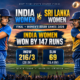 India Women vs Sri Lanka Women Final 2026 match result
